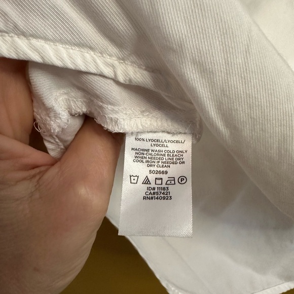 LOFT White Collared Shirt Lou & Grey - Picture 11 of 11